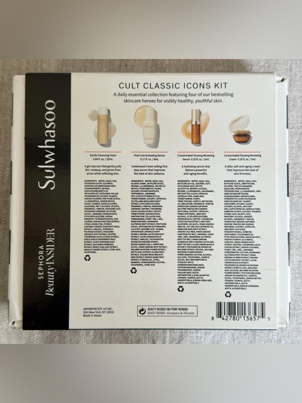 SULWHASOO Cult Classic Icons Trial Kit 4Pc Set Ginseng Deluxe Sample Travel Size - Picture 5 of 5